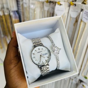 Circle Rebirth combo with pandora love bracelet. Comes boxed!