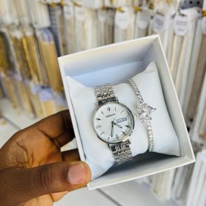 Circle Rebirth combo with pandora love bracelet. Comes boxed!