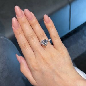 White stone  promise ring (pandora replica) Copy