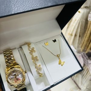 Buttery watch combo with box