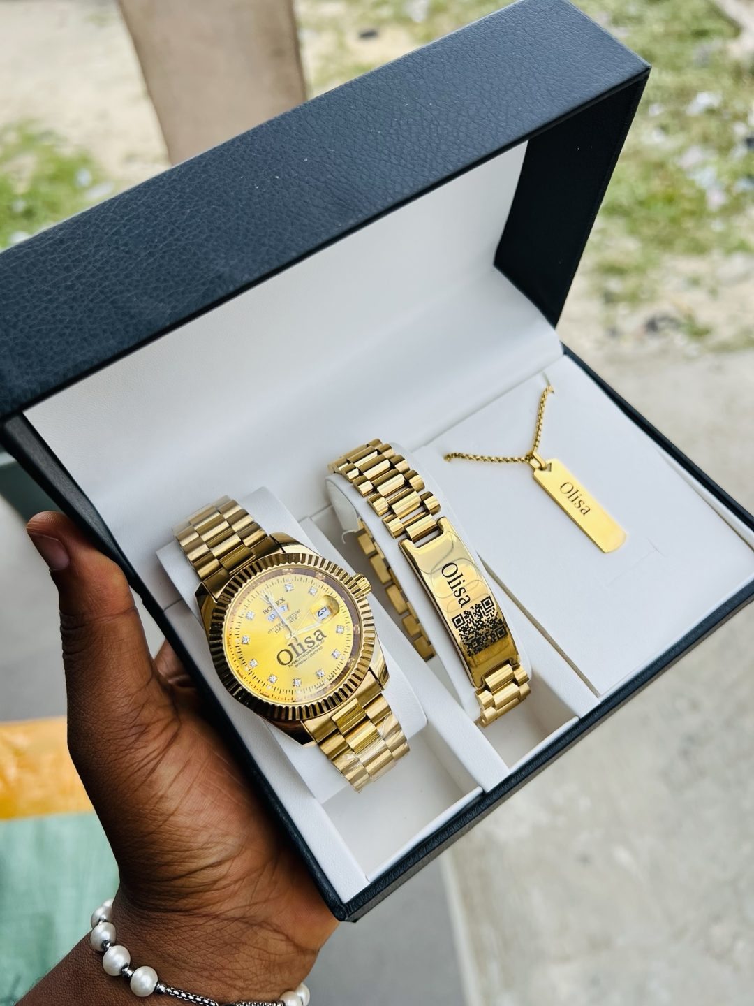 Engraved Male Rolex combo with box!! - Image 2
