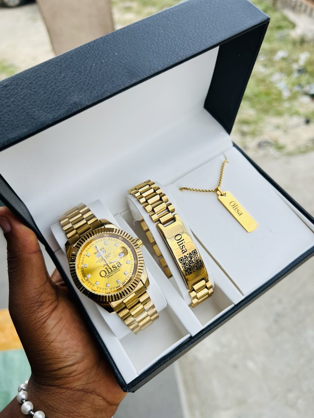 Engraved Male Rolex combo with box!! - Image 4