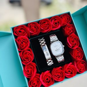 Engraved silver Casio combo with exact box!!