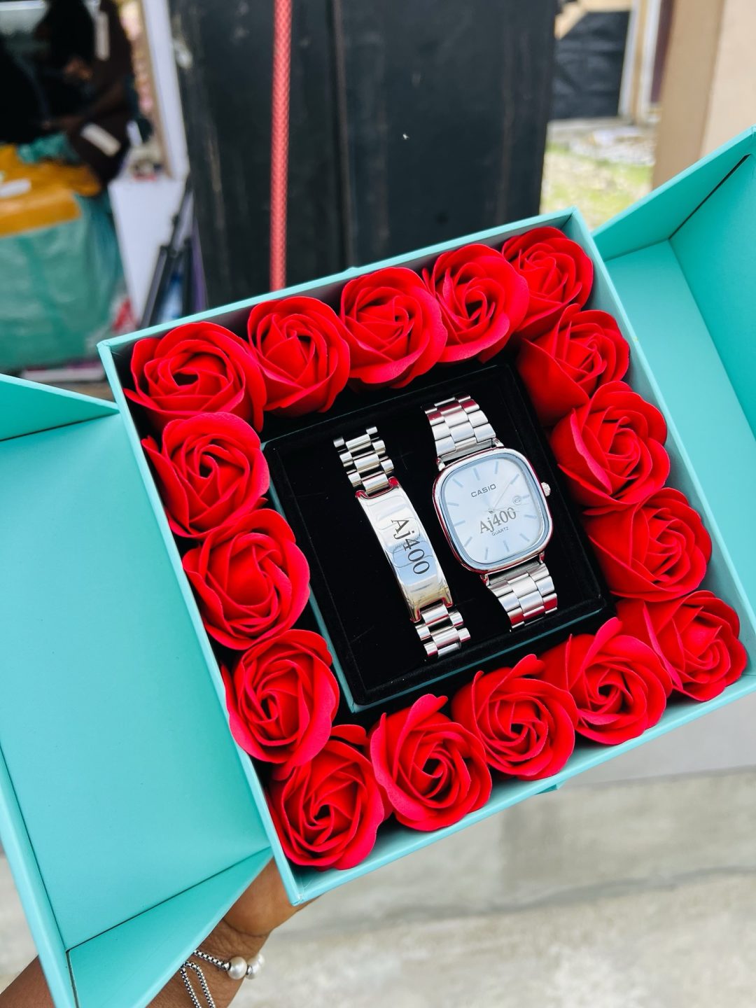 Engraved silver Casio combo with exact box!! - Image 3