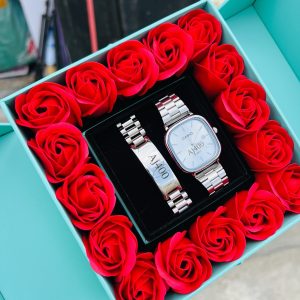Engraved silver Casio combo with exact box!!
