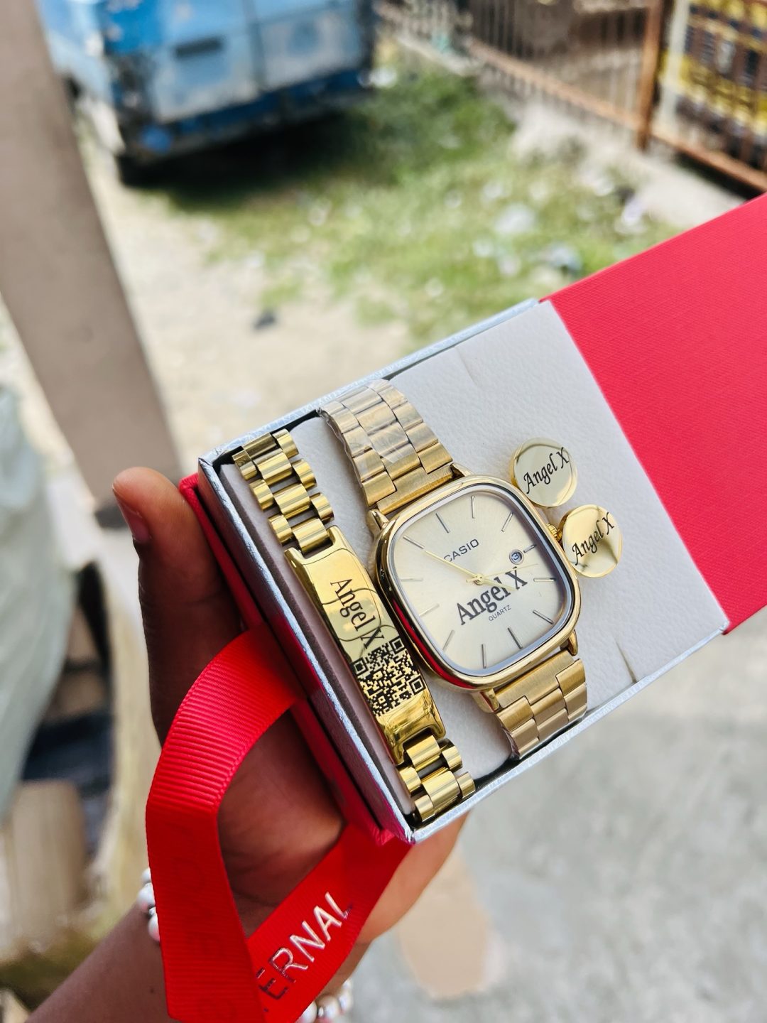 Golden Casio combo with exact box!!