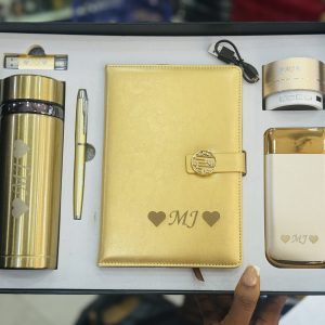 Male gift set 24 karat plated with free rose flower