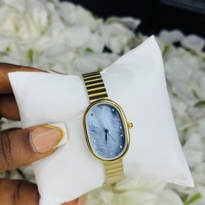 Rebirth oval gold blue face
