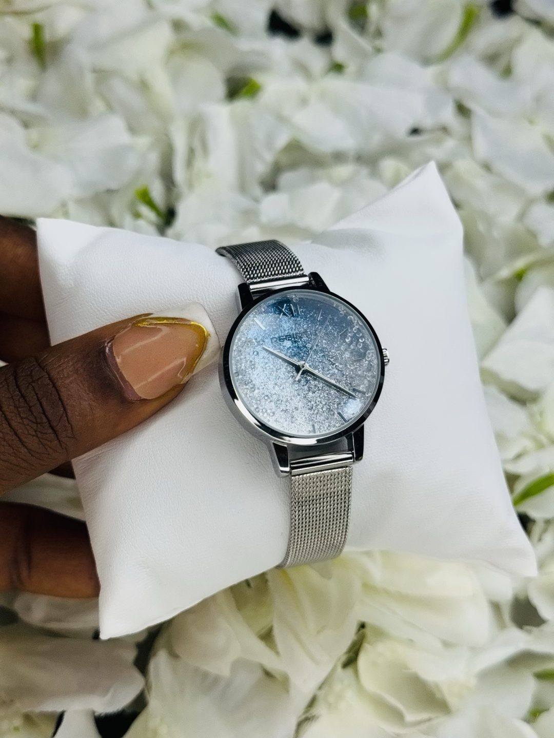 Rebirth silver sea blue watch - Image 3