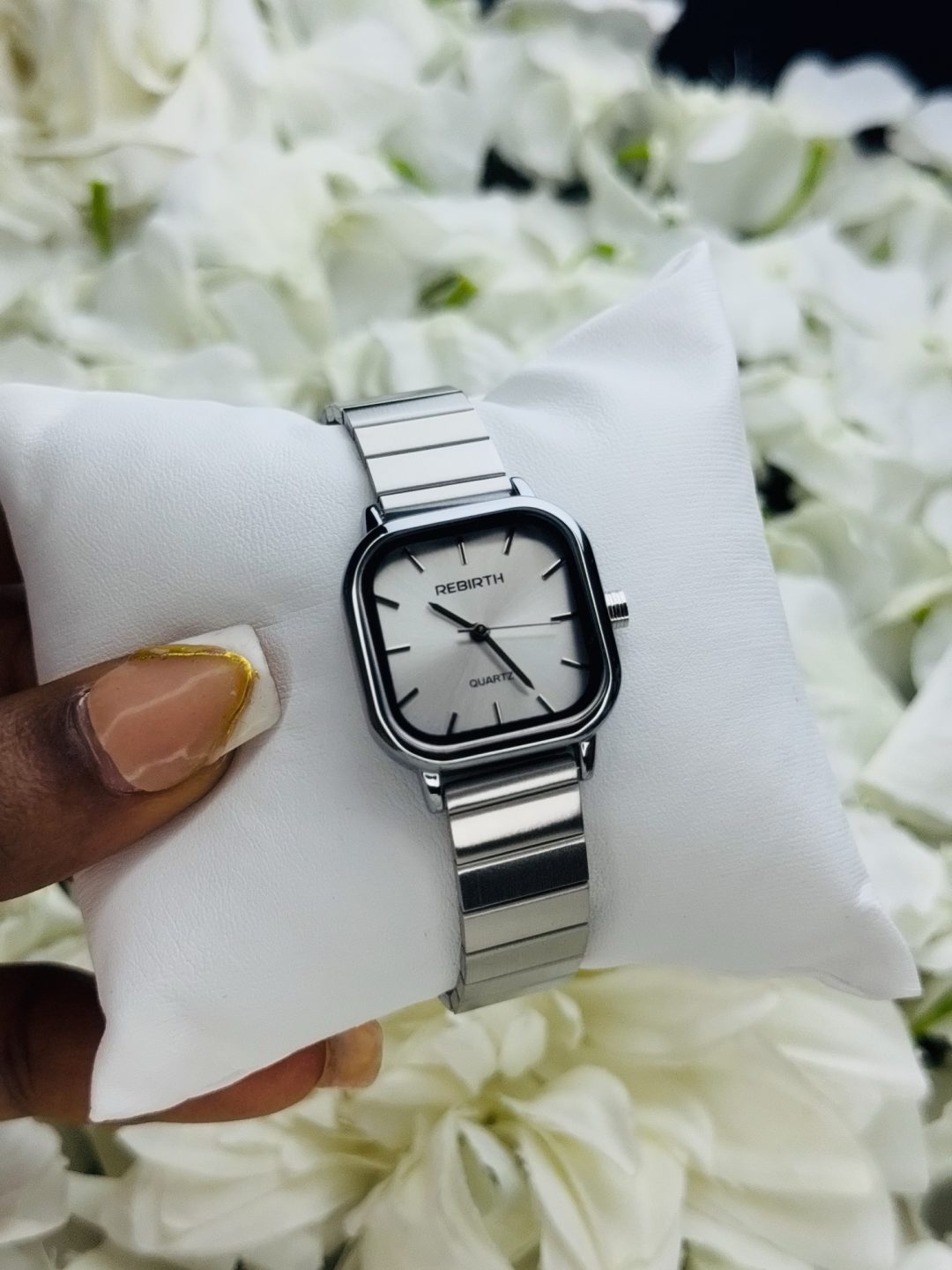 Rebirth square silver silver face