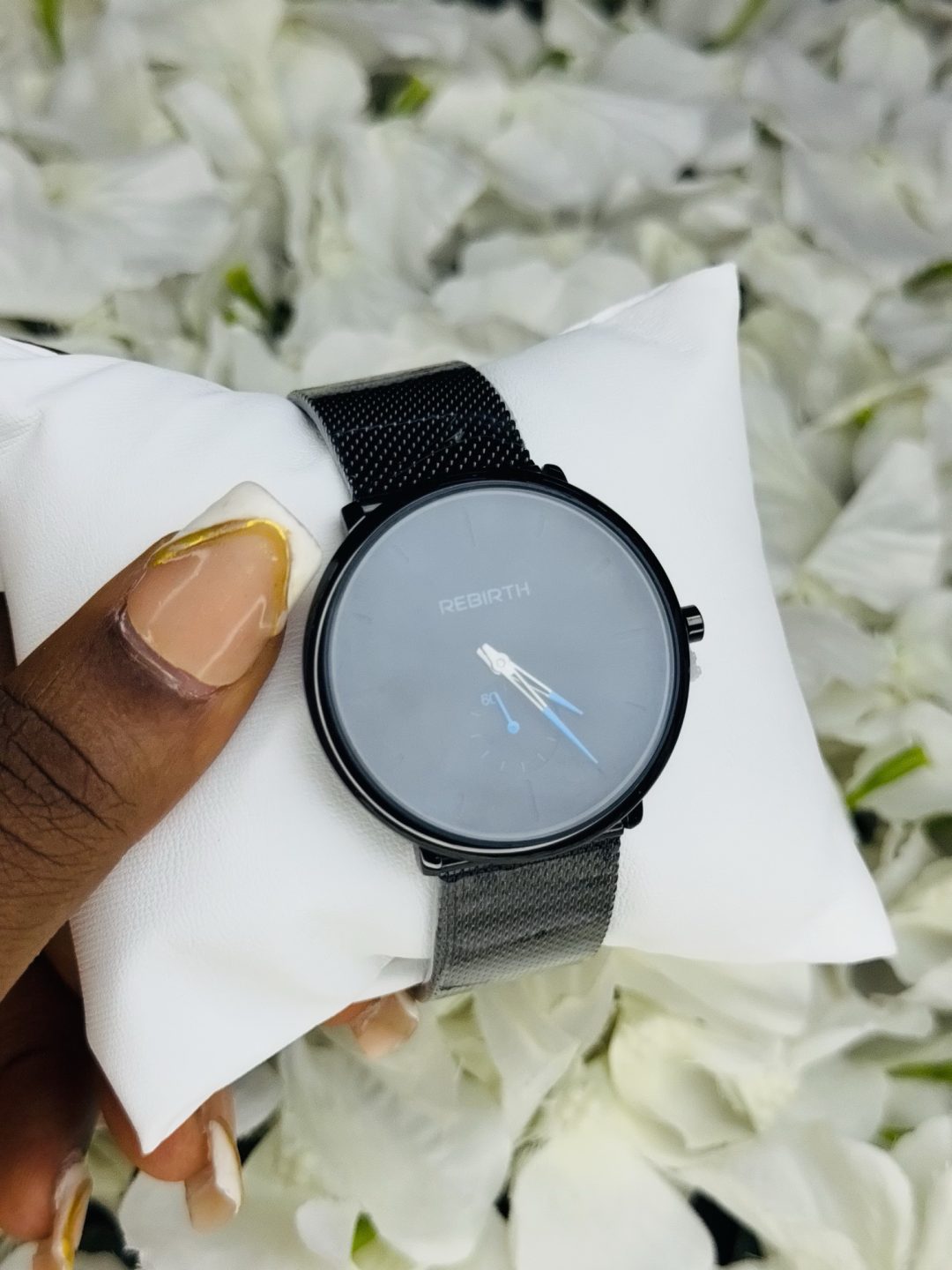 Rebirth Virgo black male watch