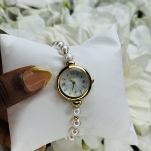 Rebirth gold pearl watch 003