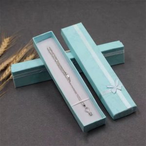 Long cardboard bracelet box