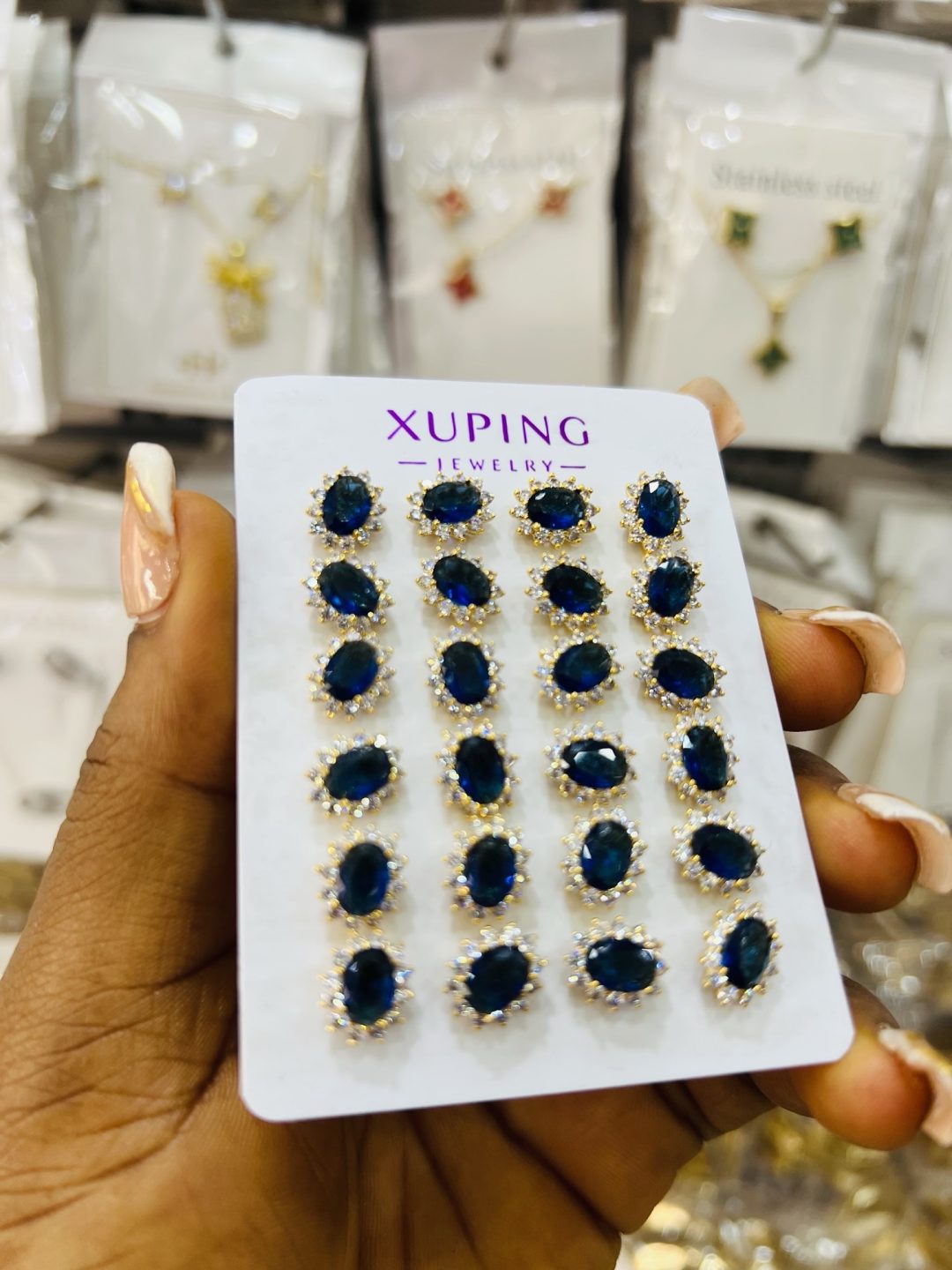 Xuping  gold hoops 012 - Image 2