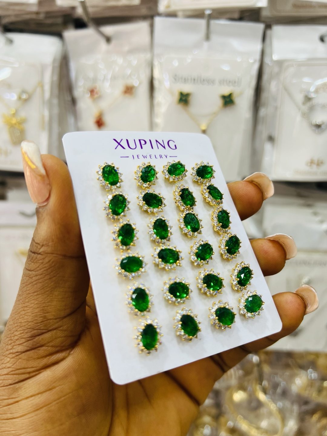 Xuping  gold hoops 011 - Image 2