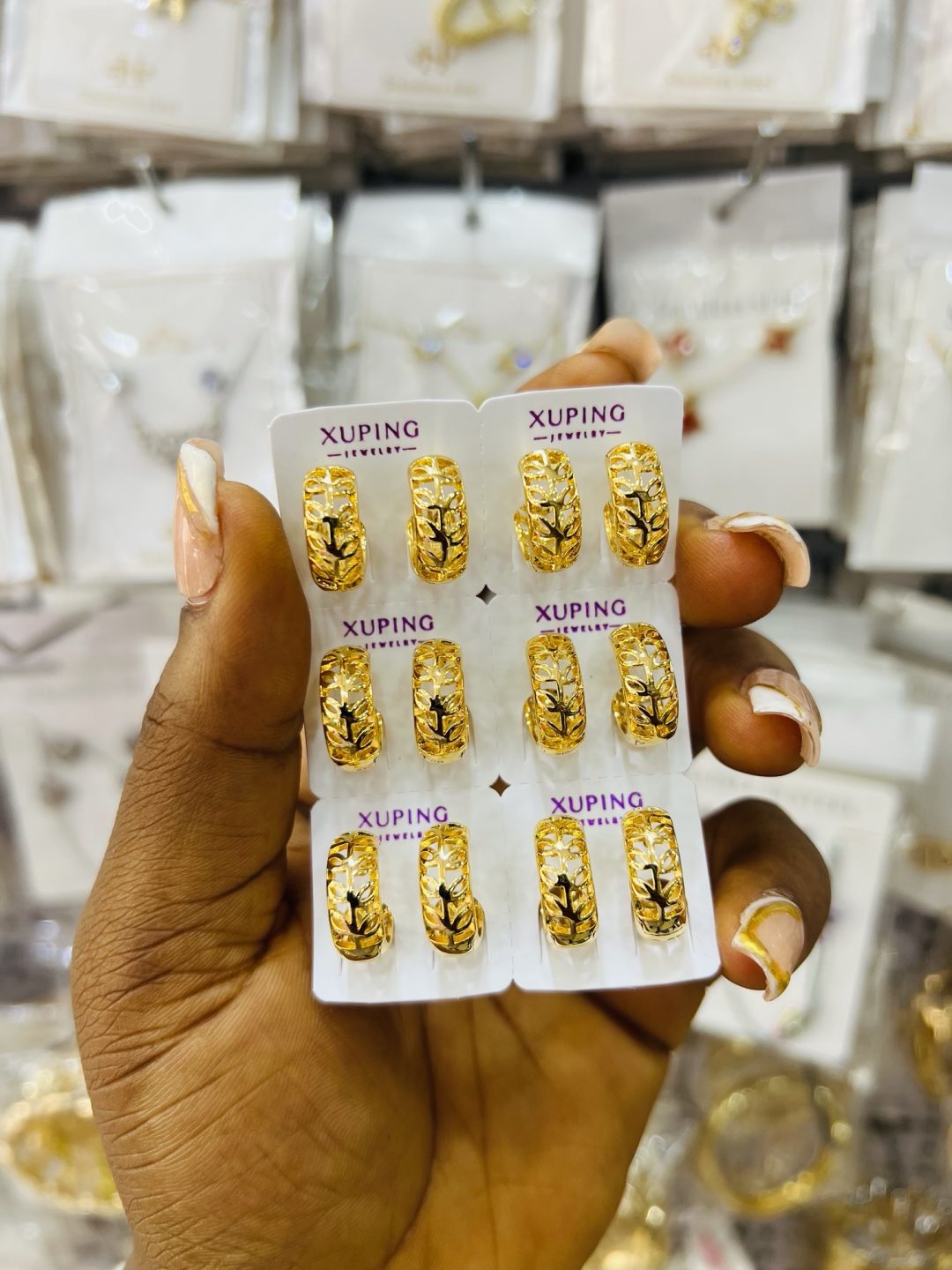 Xuping  gold hoops 008