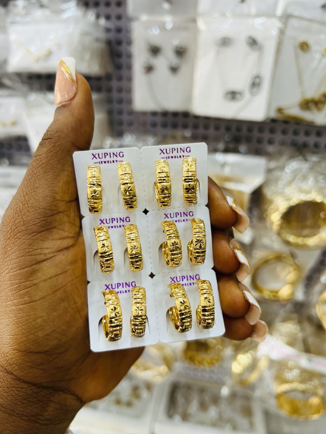 Xuping  gold hoops 004
