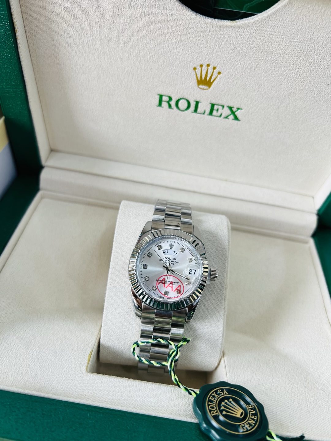 Original Female Rolex (D/T) Silver white face
