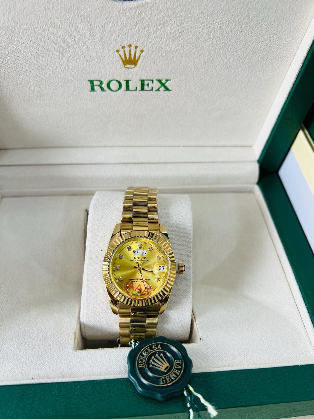 Original Female Rolex (D/T)  Gold gold face - Image 2