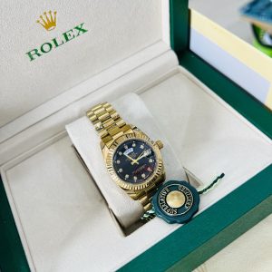Original Female Rolex (D/T) Gold black face