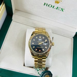 Original Male Rolex (D/T) Gold black face
