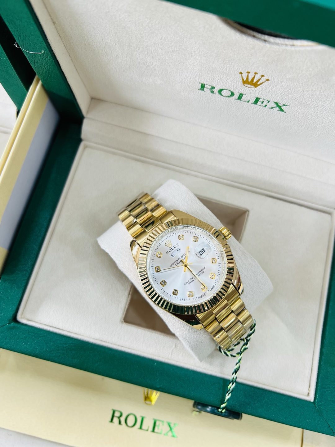 Original Male Rolex (D/T) Gold white face