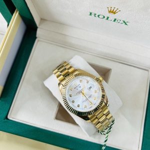 Original Male Rolex (D/T) Gold white face