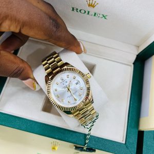 Original Male Rolex (D/T) Gold white face