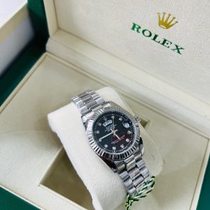Original Female Rolex (D/T) Silver black face