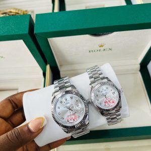 Original Couples Rolex (D/T) Silver white face