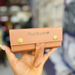 Engraved 3 roll shades organizer brown colour