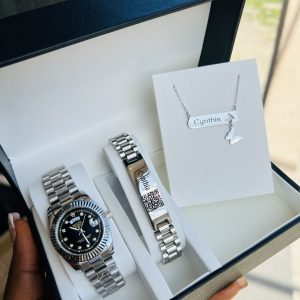Engraved female silver combo 002