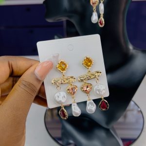 Vintage gemstone earrings