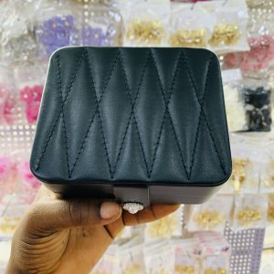 Black Leather jewelry organizer