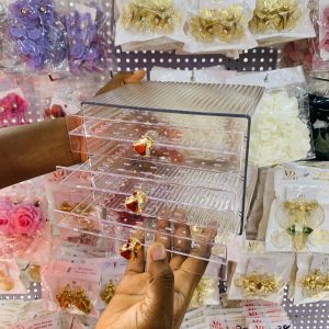 Transparent jewelry organizer