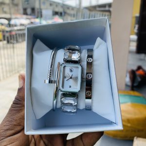 Swarovski watch and bracelet combo box