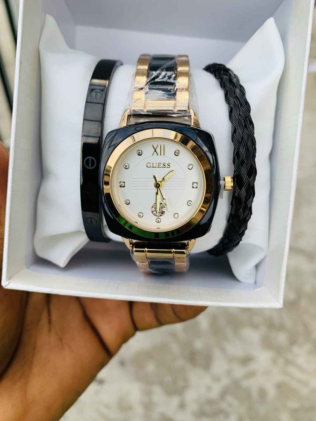 Guess watch combo with box