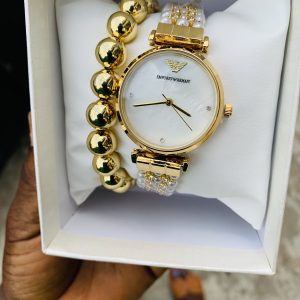 Emporio Armani (Gold white face)