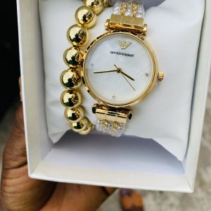 Emporio Armani (Gold white face)