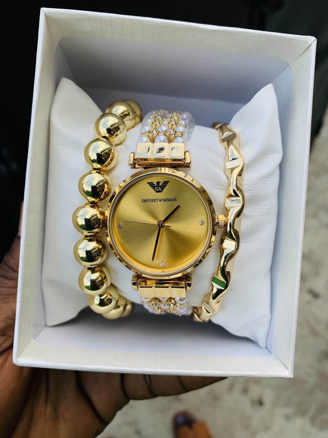 Emporio Armani watch combo with box - Image 2