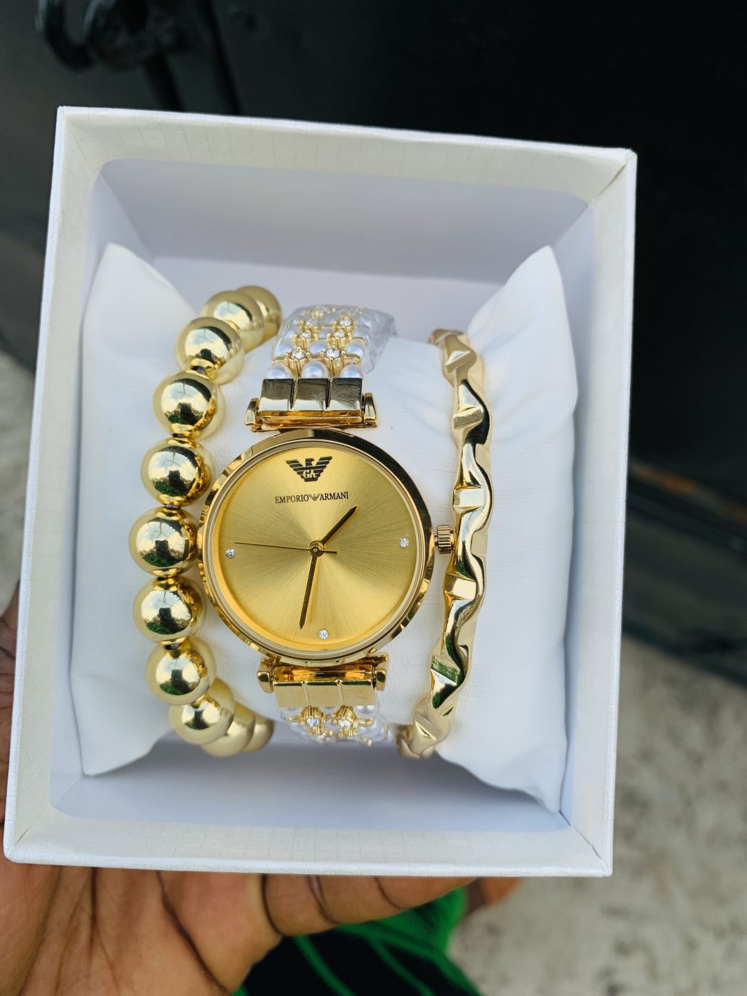 Emporio Armani watch combo with box - Image 4