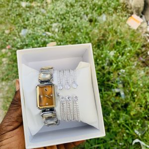 Swarovski watch silver combo