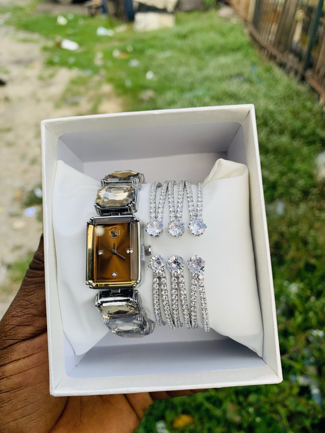 Swarovski watch silver combo - Image 3
