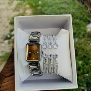 Swarovski watch silver combo