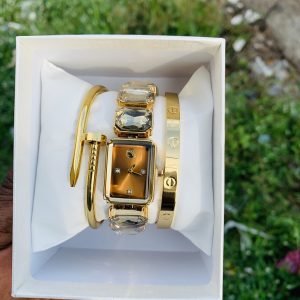 Swarovski gold combo with box