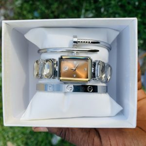 Swarovski silver combo with box