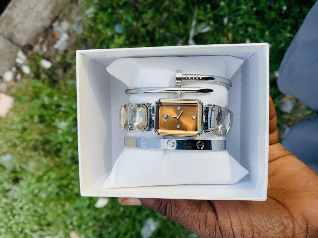 Swarovski silver combo with box - Image 3