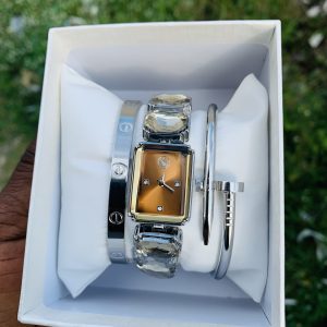 Swarovski silver combo with box