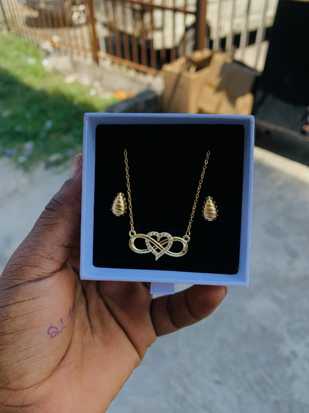Dainty necklace with best wishes box 009 - Image 4