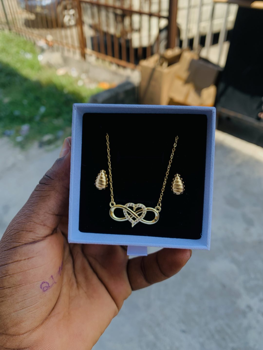 Dainty necklace with best wishes box 009 - Image 5